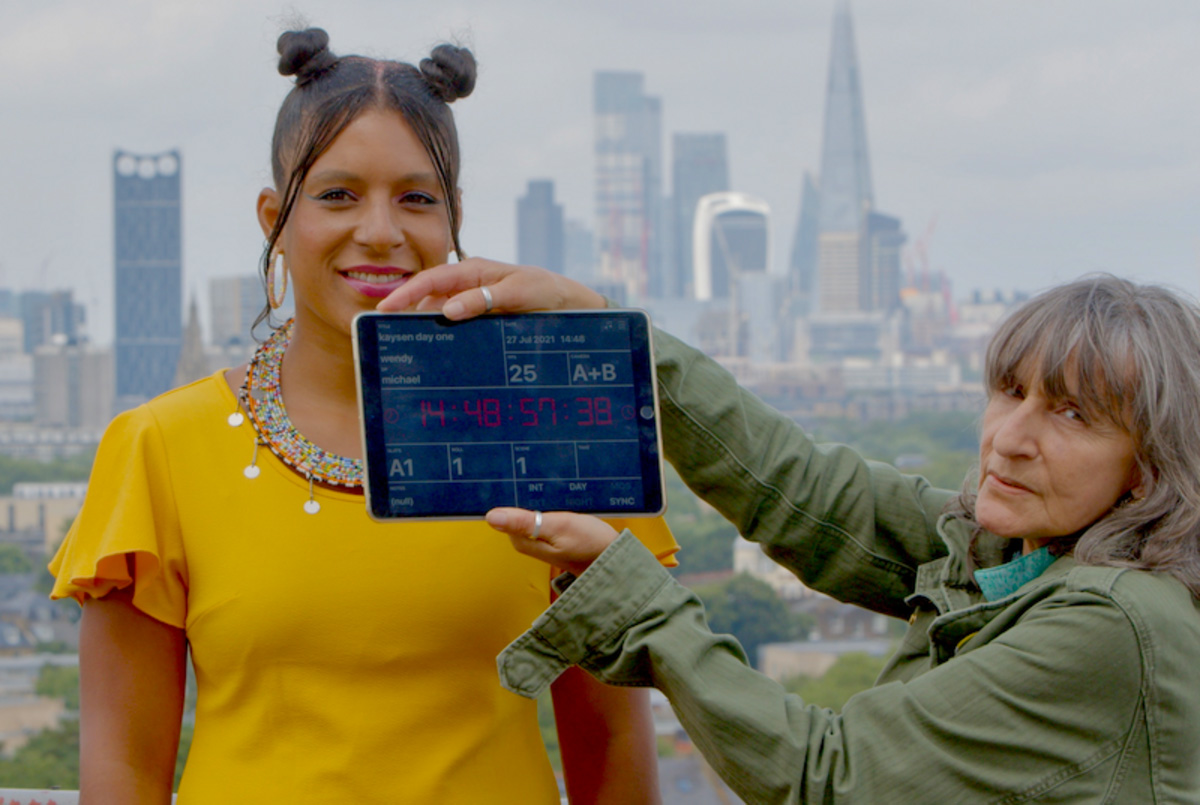Filming in Brixton with presenter Kaysen Asante and Roni Redmond
