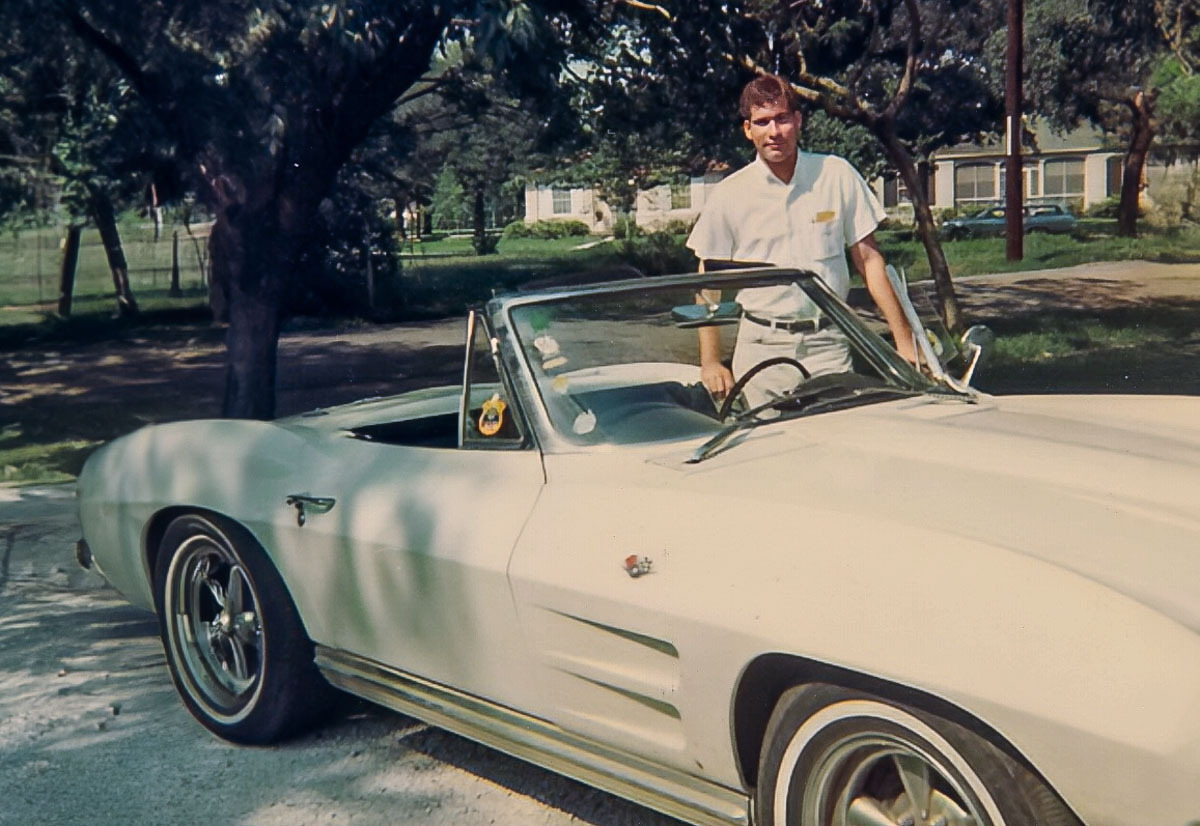 Ginda in 1966 outside his childhood home in New Orleans, Louisiana