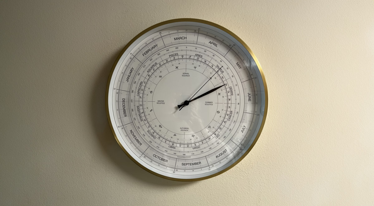 Handcrafted clock by Ginda Lasseigne