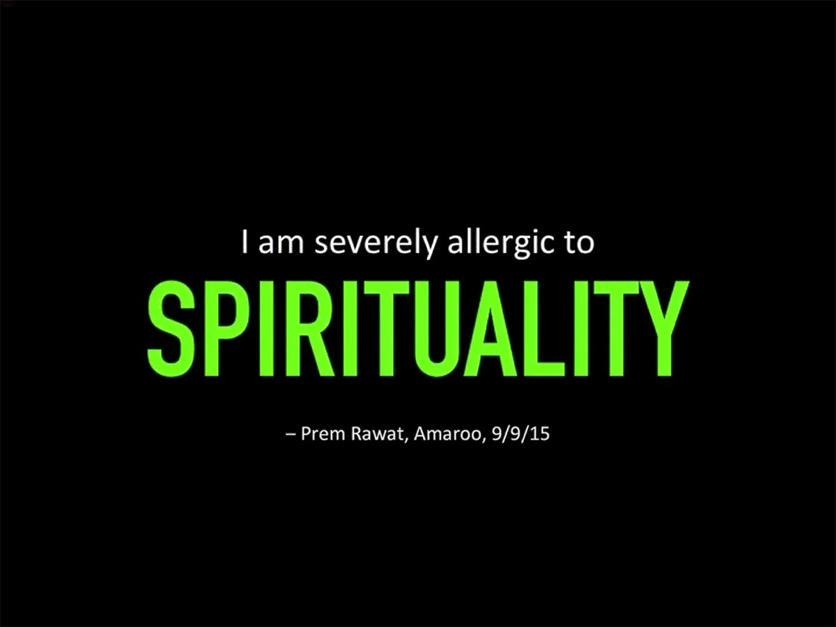 Amaroo Journal - Allergic to Spirituality