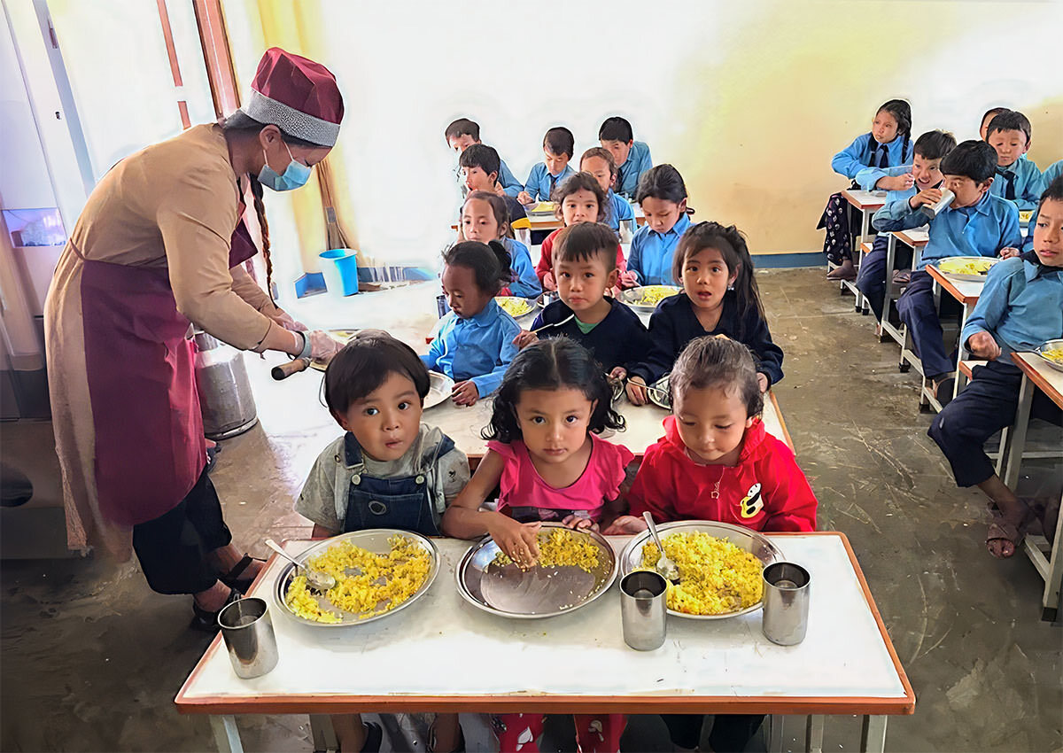 TPRF Food For People Nepal Children Meal